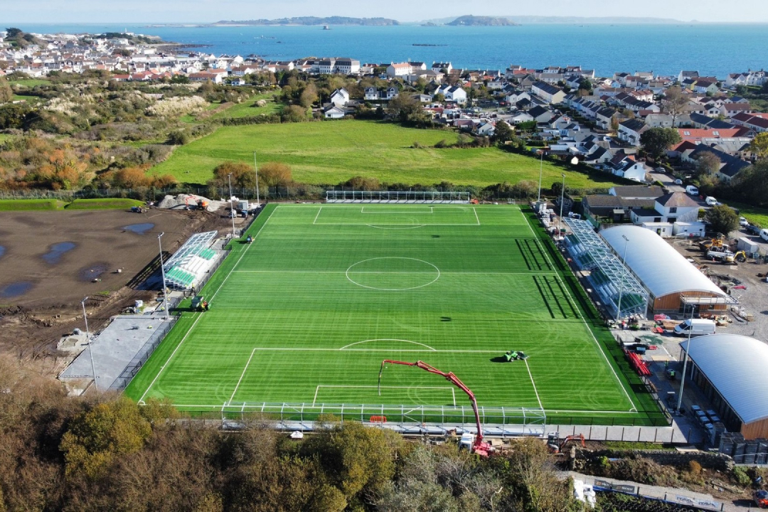 Victoria Park Takes Shape: Guernsey's New £10 Million Football Home Nears Completion